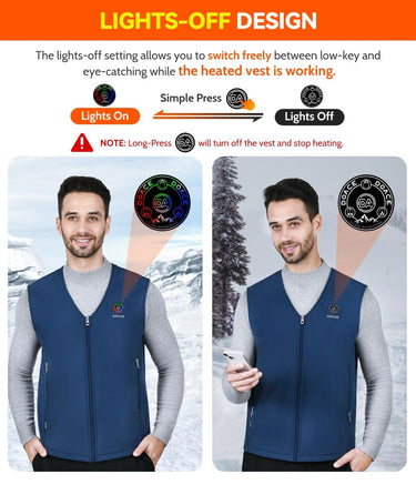 DOACE Smart Heated Vest - 8 Heating Zones - InspiredGrabs.com