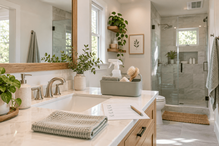 A 15-Minute Bathroom Reset: Clean, Dry, and Catch Small Problems Early - InspiredGrabs.com