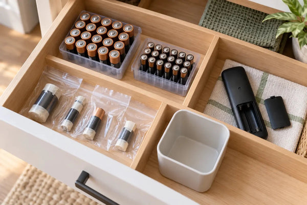 A Safer Battery Drawer: Sort, Store, and Recycle Household Batteries - InspiredGrabs.com