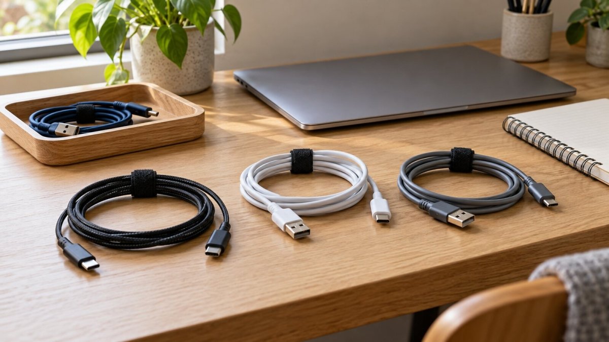 A Simple Desk Cable Reset: Trace, Route, and Store Your Leads - InspiredGrabs.com