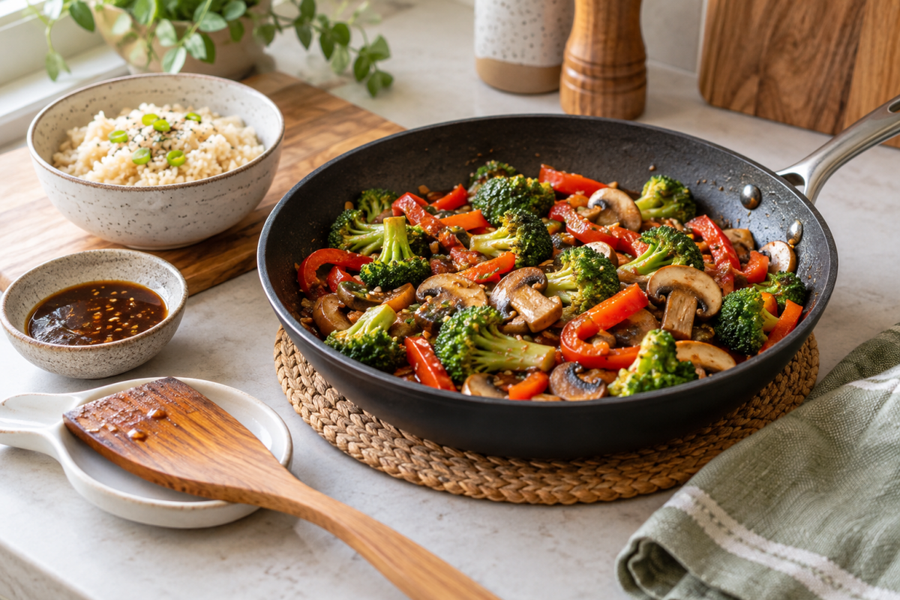 A Simple Vegetable Stir-Fry Plan for a Busy Evening - InspiredGrabs.com
