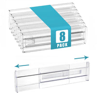 Thumbnail for 10-Pack Adjustable Clear Drawer Dividers - InspiredGrabs.com