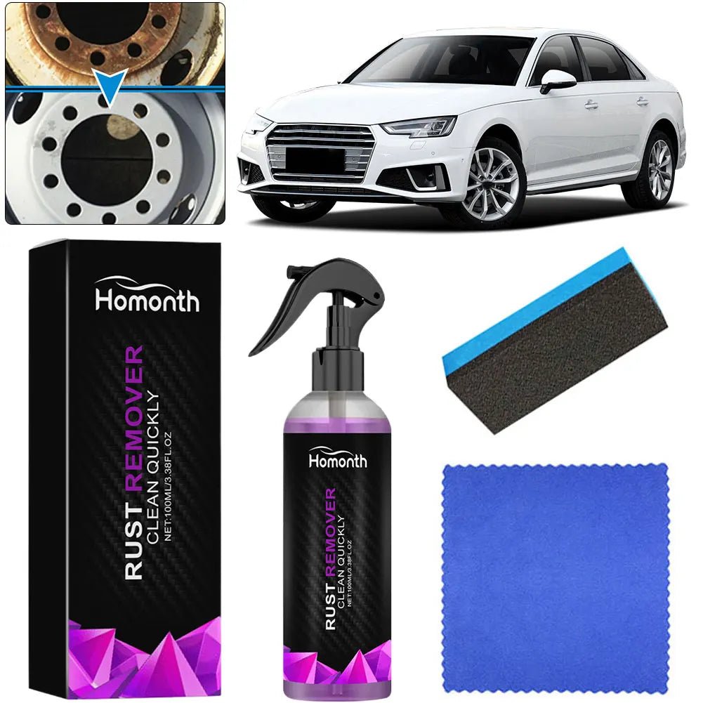 100ml Car Rust Remover Spray – Paint & Wheel Hub Cleaner - InspiredGrabs.com