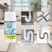 Thumbnail for 110g Powerful Kitchen Pipe Dredging Agent – Fast Foaming Drain & Toilet Cleaner - InspiredGrabs.com