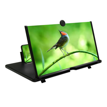 12" Mobile Phone Screen Magnifier – 3D HD Foldable Projector Stand - InspiredGrabs.com