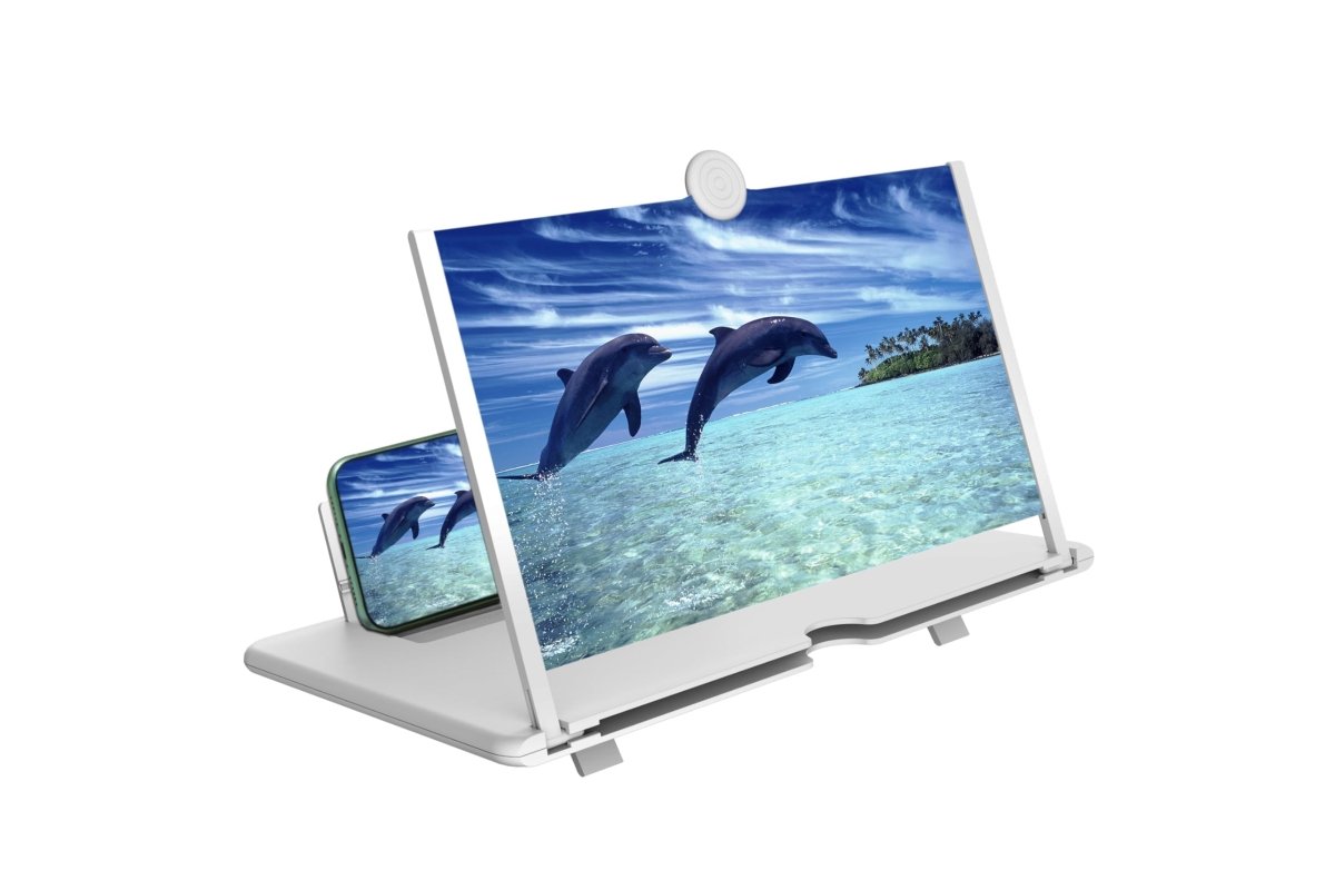 12" Mobile Phone Screen Magnifier – 3D HD Foldable Projector Stand - InspiredGrabs.com