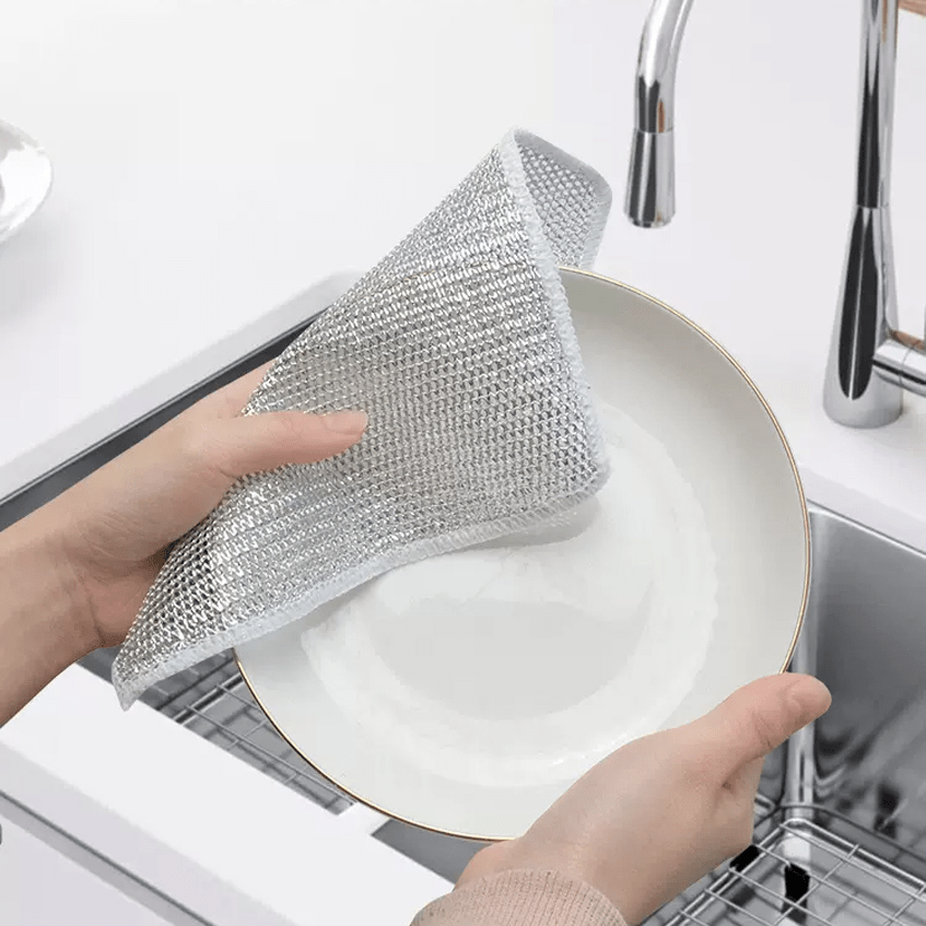 12 PCS Non - Scratch Wire Cleaning Cloths - InspiredGrabs.com