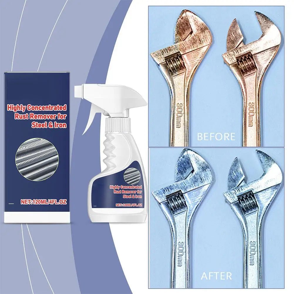 120ml Stainless Steel Rust Remover and Metal Restorer Spray - InspiredGrabs.com