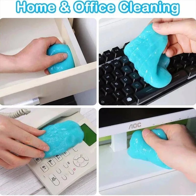 1/2pcs Car Cleaning Gel Detail Tool Cleaning Gel Cars Interior Putty Cleaner Keyboard Notebook Clean Reusable Gels Magic Clean - InspiredGrabs.com