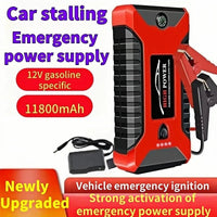 Thumbnail for 12V 11800mAh Car Jump Starter – High Power Emergency Booster with USB, Type - C & LED - InspiredGrabs.com