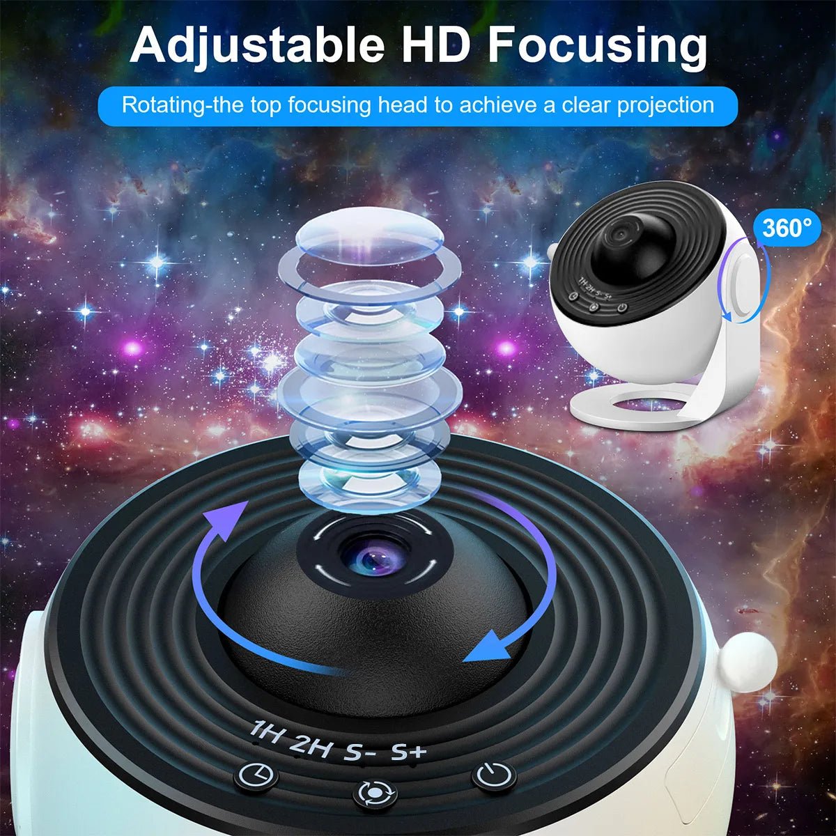 13 - in - 1 Galaxy Star Projector for Kids & Adults - InspiredGrabs.com