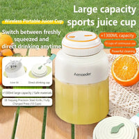 Thumbnail for 1300ml Portable Wireless Blender & Fruit Juicer – Rechargeable Multifunction Smoothie Maker - InspiredGrabs.com