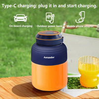 Thumbnail for 1300ml Portable Wireless Blender & Fruit Juicer – Rechargeable Multifunction Smoothie Maker - InspiredGrabs.com