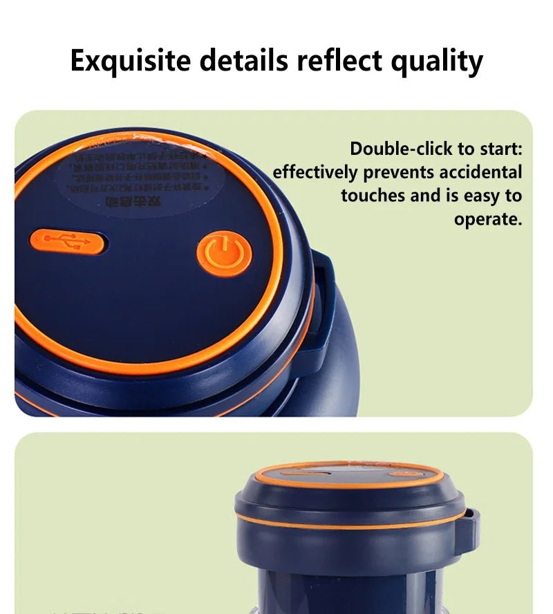 1300ml Portable Wireless Blender & Fruit Juicer – Rechargeable Multifunction Smoothie Maker - InspiredGrabs.com