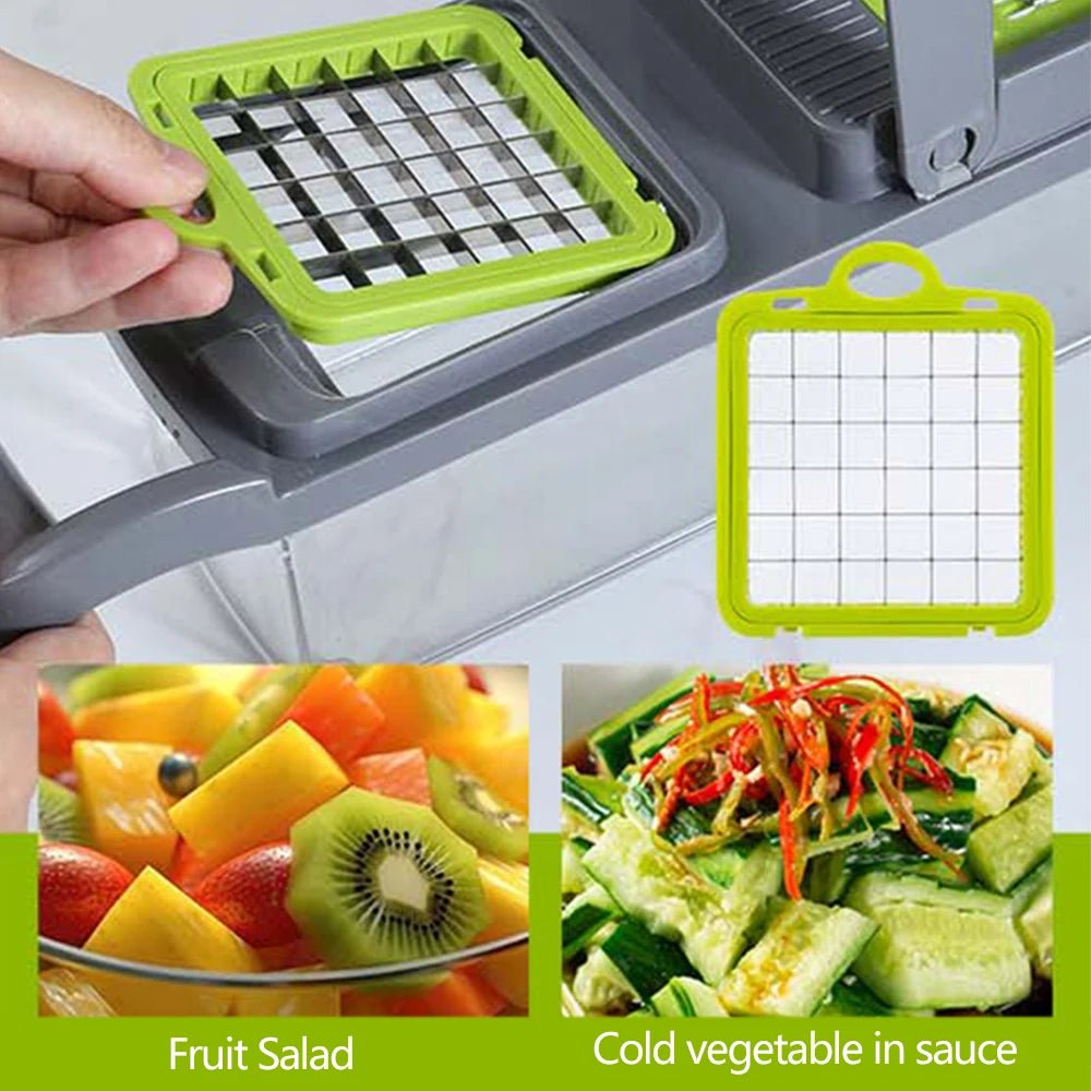 16 - in - 1 Multifunctional Vegetable Chopper and Slicer - InspiredGrabs.com