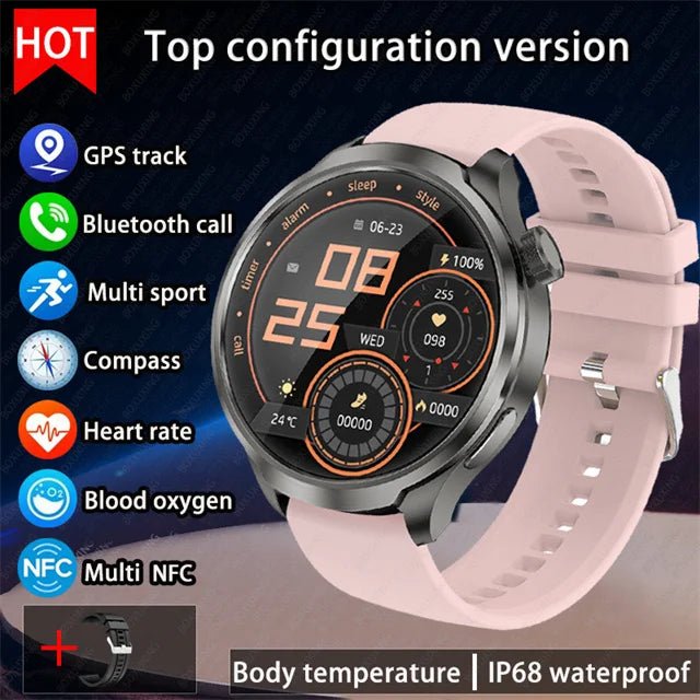 1.85" AMOLED Waterproof GPS Smart Watch - InspiredGrabs.com