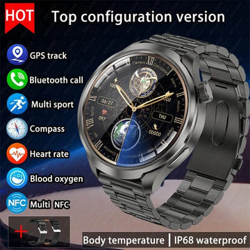 1.85" AMOLED Waterproof GPS Smart Watch - InspiredGrabs.com