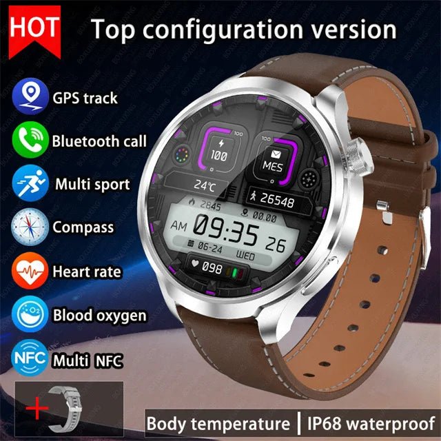 1.85" AMOLED Waterproof GPS Smart Watch - InspiredGrabs.com