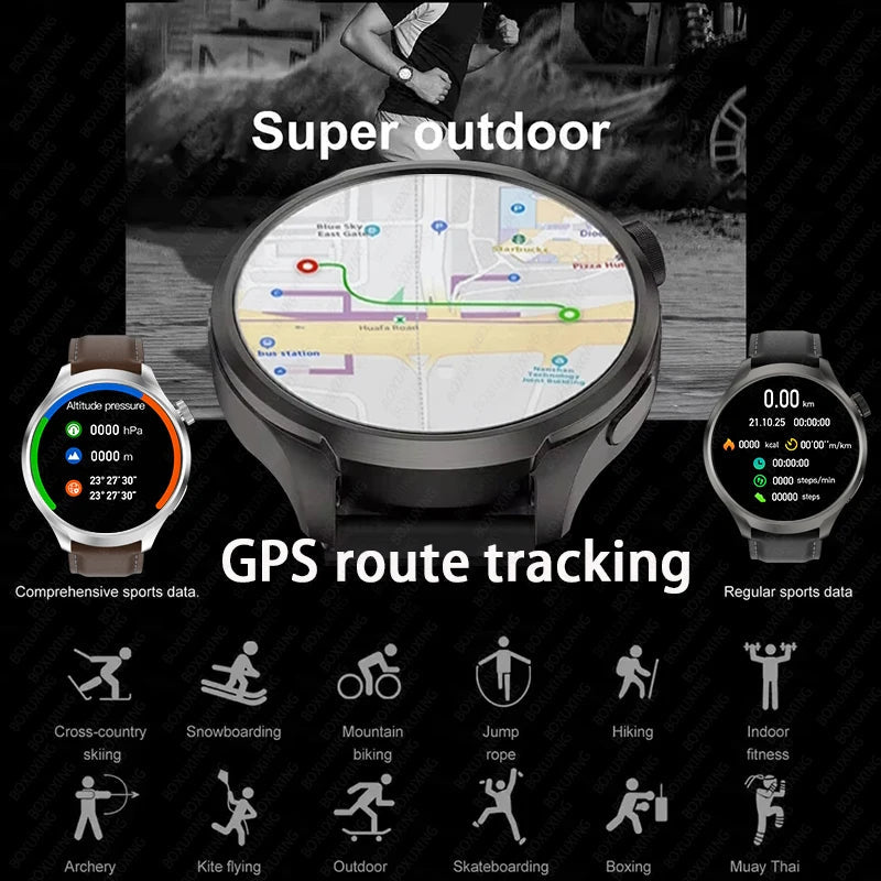 1.85" AMOLED Waterproof GPS Smart Watch - InspiredGrabs.com