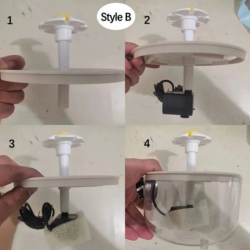 1L USB Pet Water Fountain with Filter - InspiredGrabs.com