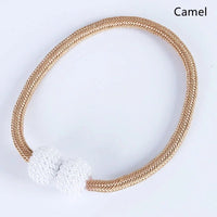 Thumbnail for 2-Pack Pearl Magnetic Curtain Tiebacks – Purple - InspiredGrabs.com