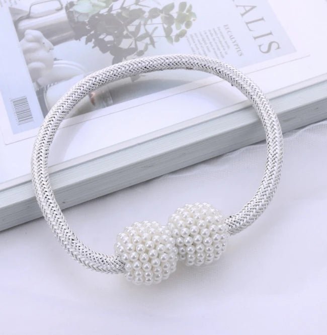 2-Pack Pearl Magnetic Curtain Tiebacks – Purple - InspiredGrabs.com