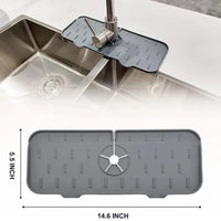 Thumbnail for 2-Pack Silicone Faucet Splash Guard & Sink Draining Mat - InspiredGrabs.com