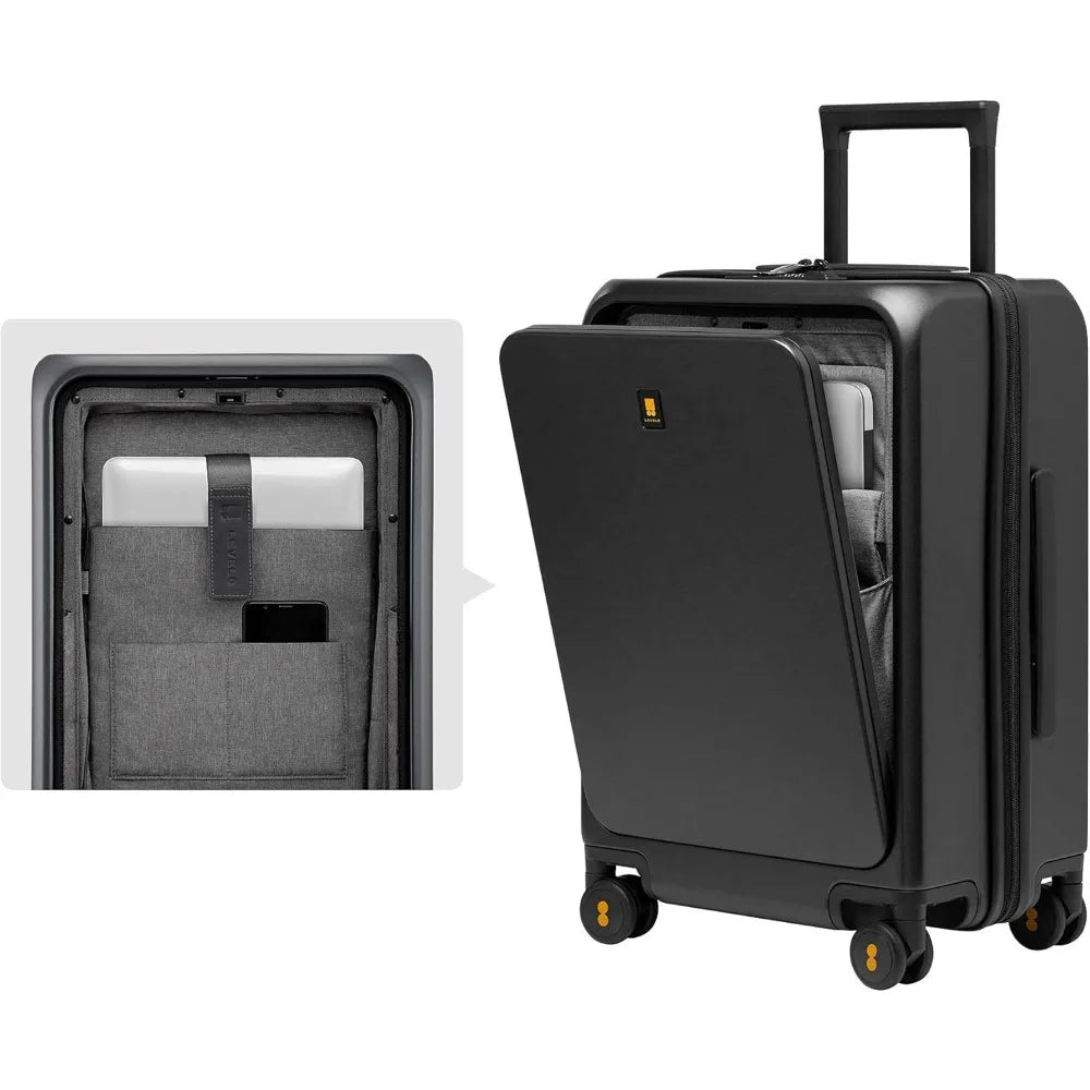 20” Lightweight PC Hardside Carry - On Suitcase - InspiredGrabs.com