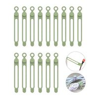 Thumbnail for 20-Pack Reusable Silicone Cable Ties – Black - InspiredGrabs.com