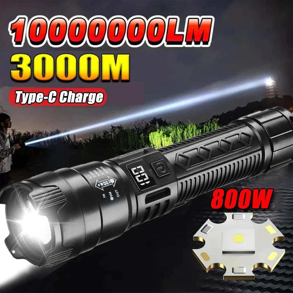 2000LM USB Rechargeable Tactical LED Flashlight - InspiredGrabs.com