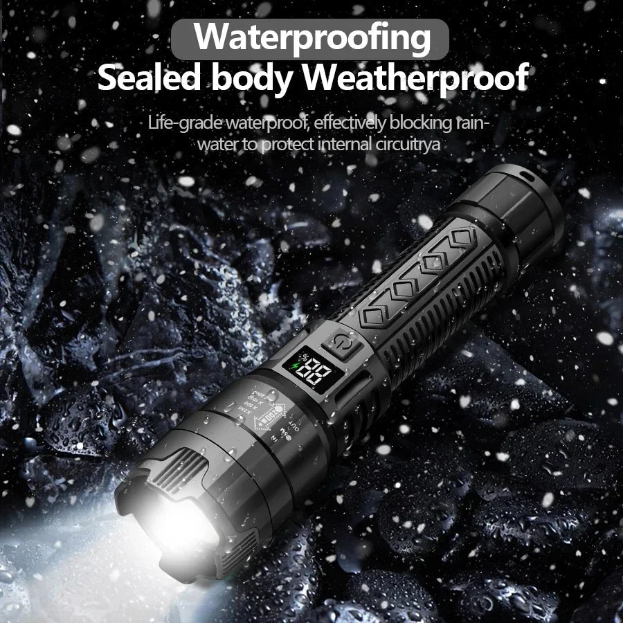 2000LM USB Rechargeable Tactical LED Flashlight - InspiredGrabs.com