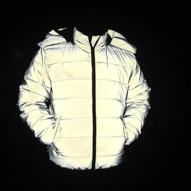 2024 Cotton Padded Reflective Jacket - InspiredGrabs.com