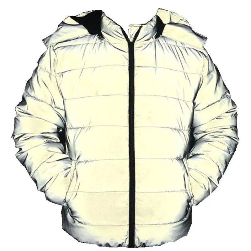 2024 Cotton Padded Reflective Jacket - InspiredGrabs.com