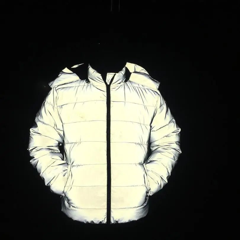 2024 Cotton Padded Reflective Jacket - InspiredGrabs.com