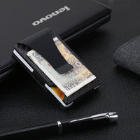 Thumbnail for 2024 RFID Blocking Minimalist Metal Wallet - InspiredGrabs.com