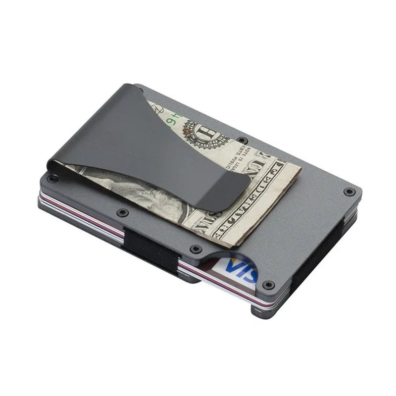 2024 RFID Blocking Minimalist Metal Wallet - InspiredGrabs.com