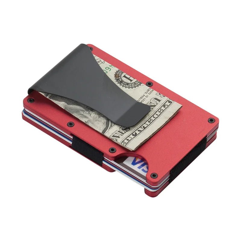 2024 RFID Blocking Minimalist Metal Wallet - InspiredGrabs.com