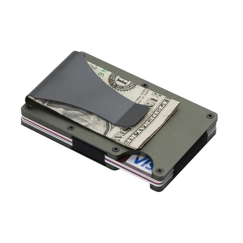 2024 RFID Blocking Minimalist Metal Wallet - InspiredGrabs.com