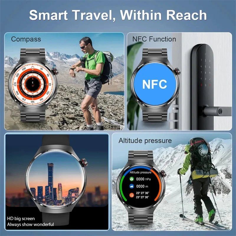 2025 Smart Watch - NFC, GPS, IP68 Waterproof - InspiredGrabs.com