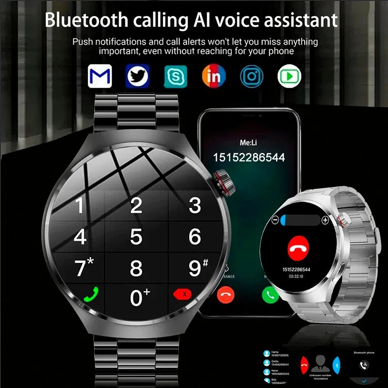 2025 Smart Watch - NFC, GPS, IP68 Waterproof - InspiredGrabs.com