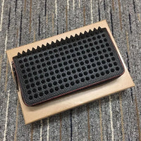 Thumbnail for 2025 Summer New Men's Rivet Wallet Fashion Leather Casual Versatile Handbag - InspiredGrabs.com