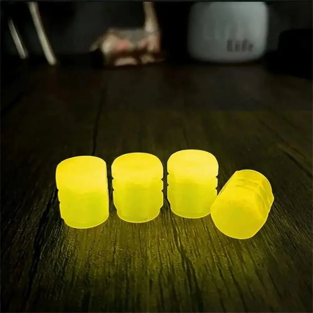 20PCS Luminous Tire Valve Stem Caps Fluorescent Wheel Decor - InspiredGrabs.com