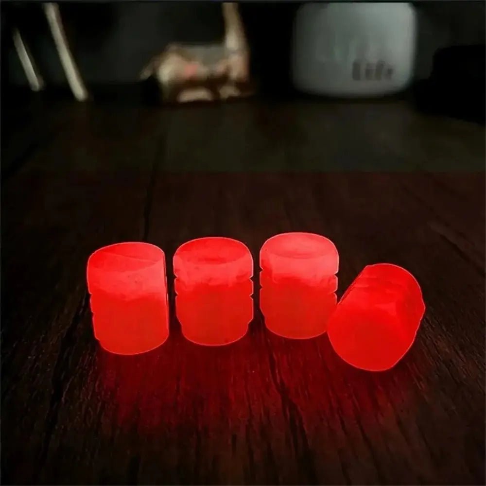 20PCS Luminous Tire Valve Stem Caps Fluorescent Wheel Decor - InspiredGrabs.com