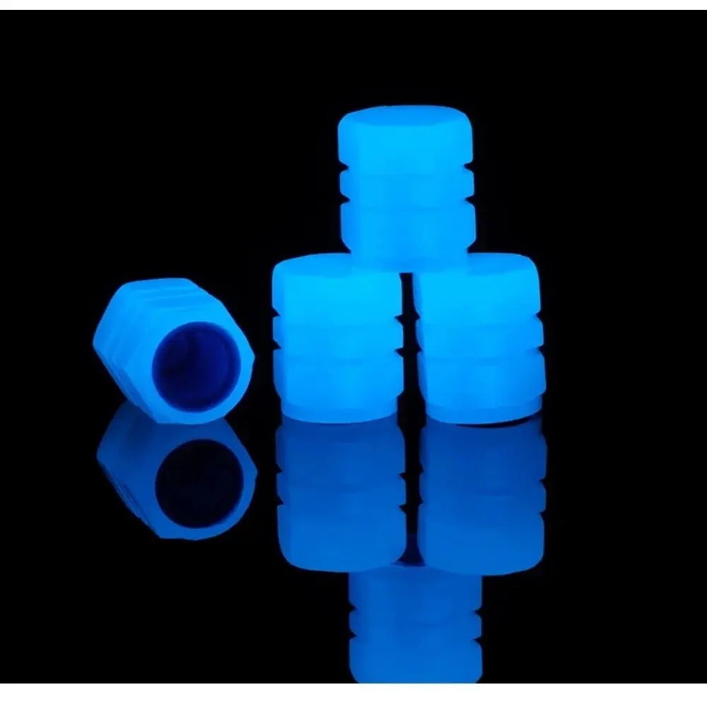 20PCS Luminous Tire Valve Stem Caps Fluorescent Wheel Decor - InspiredGrabs.com