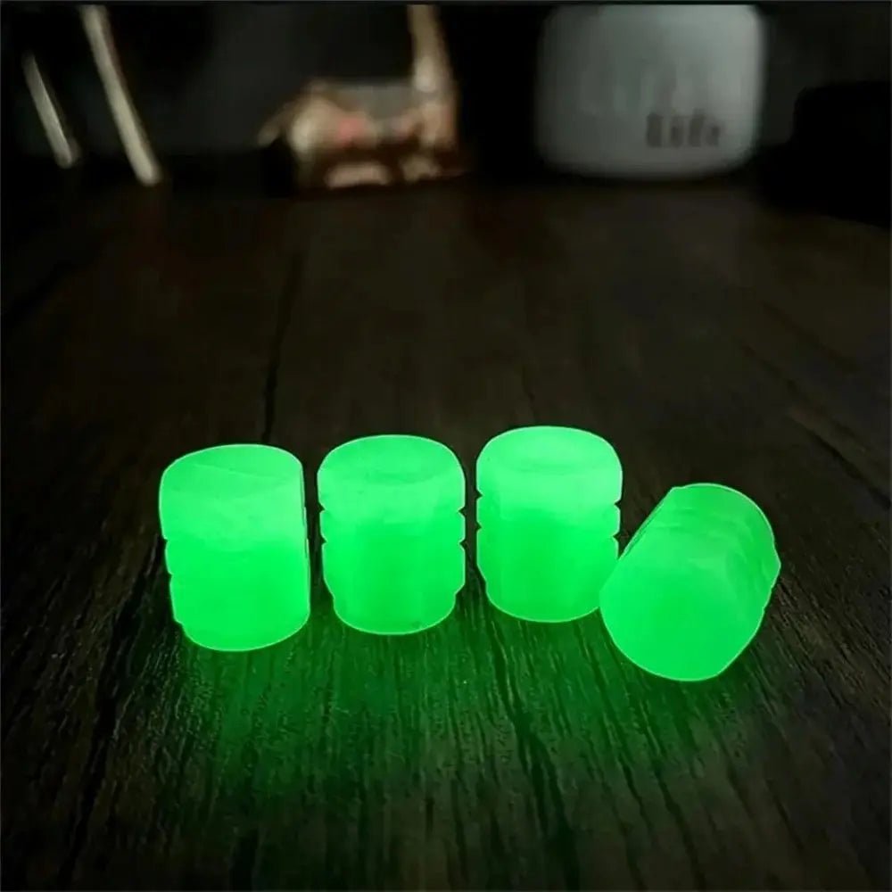 20PCS Luminous Tire Valve Stem Caps Fluorescent Wheel Decor - InspiredGrabs.com