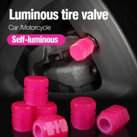 Thumbnail for 20PCS Luminous Tire Valve Stem Caps Fluorescent Wheel Decor - InspiredGrabs.com