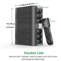 Thumbnail for 21-Compartment Weekly Pill Organizer – Black - InspiredGrabs.com
