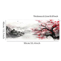 Thumbnail for 2pc Japanese Cherry Blossoms Gaming Mouse Pad – Large Desk Mat - InspiredGrabs.com