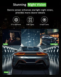 Thumbnail for 3 Channel Dash Cam Video Recorder – Three Lens Car Camera with Rear View DVR & 24H Parking Monitor - InspiredGrabs.com