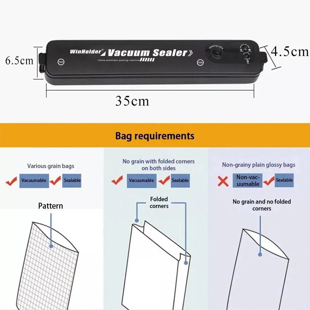 3 - in - 1 Portable Vacuum Sealer Machine - InspiredGrabs.com